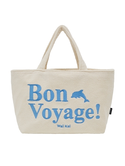 Bon voyage terry small tote bag IVORY